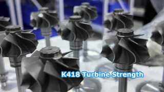 터빈 휠 블레이드 재질: K418